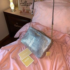 Michael Kors embossed crossbody bag